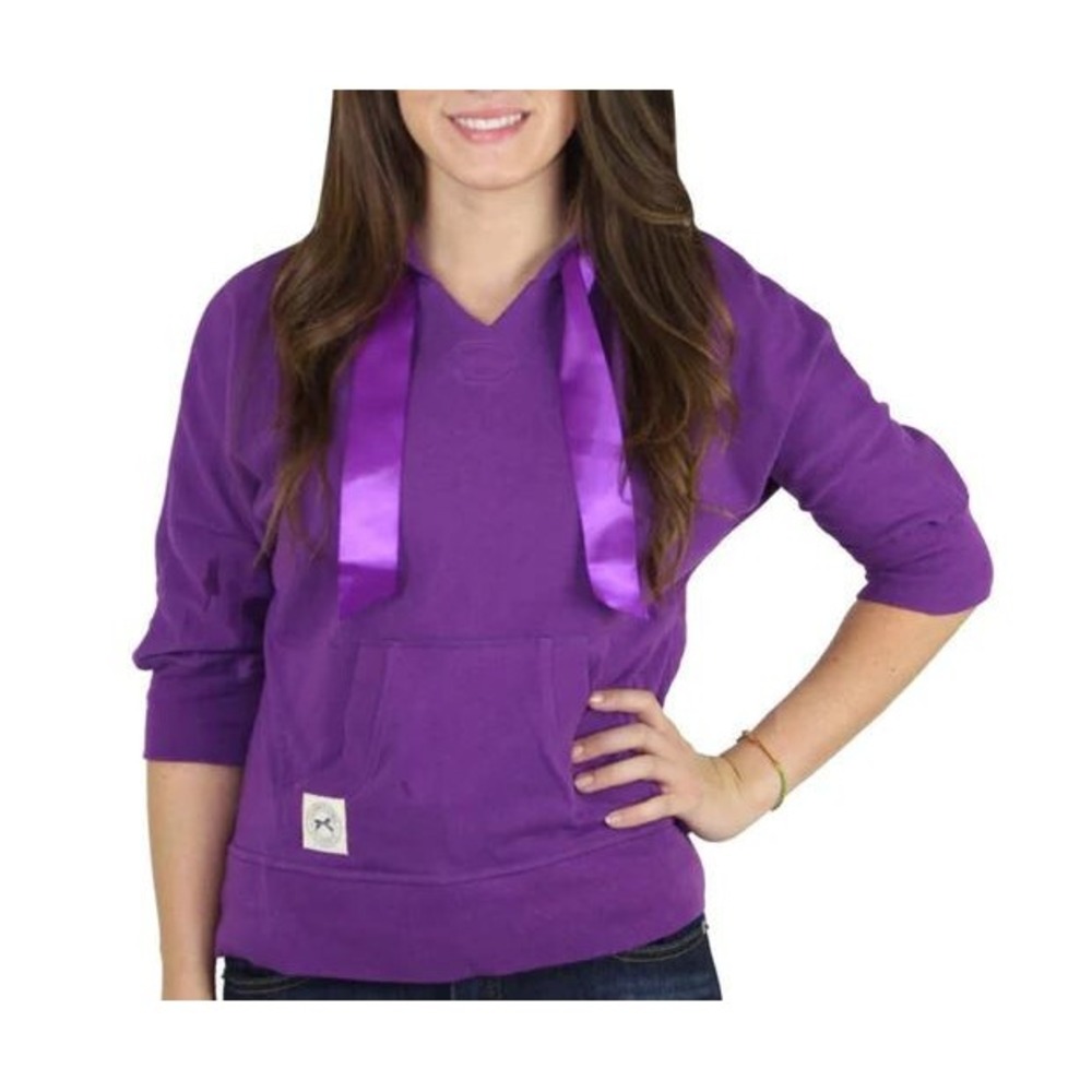 Tommy Hilfiger Girl Women Hoodie TD111313 Purple Magic Size S Pullover